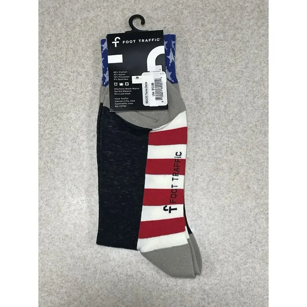 NWT FOOT TRAFFIC Mens Socks-Former President Obama Shoe Size 7-12 THANKS, OBAMA!